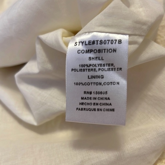 MAISIE Textured Puff Sleeve Top Cream Cropped Cottagecore Boxy Boho Blouse - Picture 8 of 10